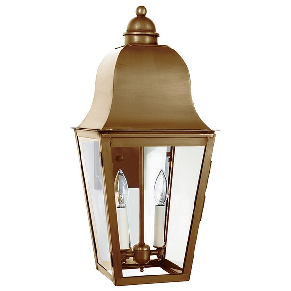 Northeast Lantern - 6411-AB-LT2-CLR - Two Light Wall Fixture - Imperial - Antique Brass