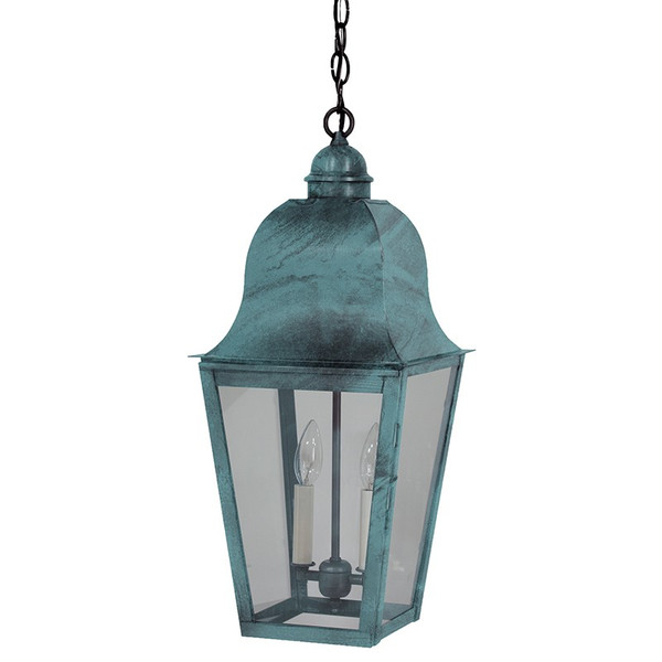 Northeast Lantern - 6412-VG-LT2-CLR - Two Light Hanging Lantern - Imperial - Verdi Gris