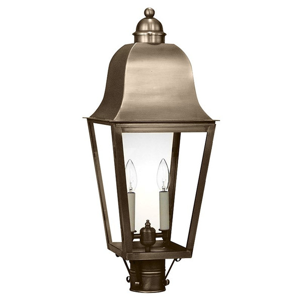 Northeast Lantern - 6413-DAB-LT2-CLR - Two Light Post Mount - Imperial - Dark Antique Brass