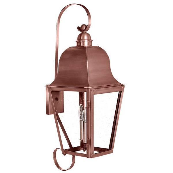 Northeast Lantern - 6418-AC-LT2-CSG - Two Light Wall Mount - Imperial - Antique Copper