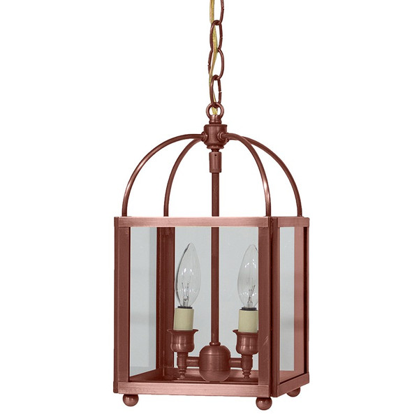 Northeast Lantern - 6812-AC-LT2-CLR - Two Light Hanging Lantern - Foyer - Antique Copper