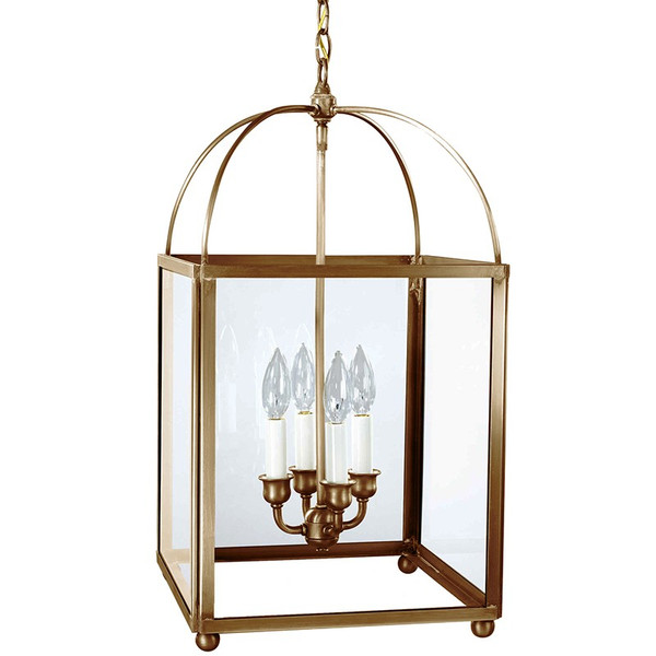 Northeast Lantern - 6832-AB-LT4-CLR - Four Light Hanging Lantern - Foyer - Antique Brass
