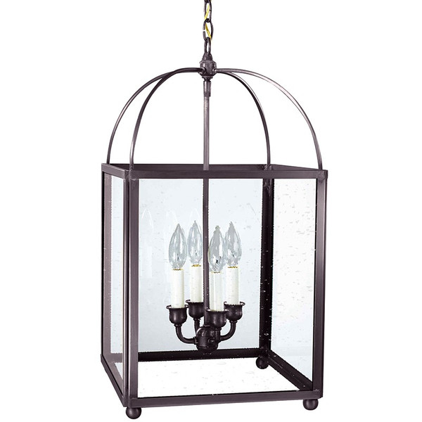 Northeast Lantern - 6832-DB-LT4-CSG - Four Light Hanging Lantern - Foyer - Dark Brass