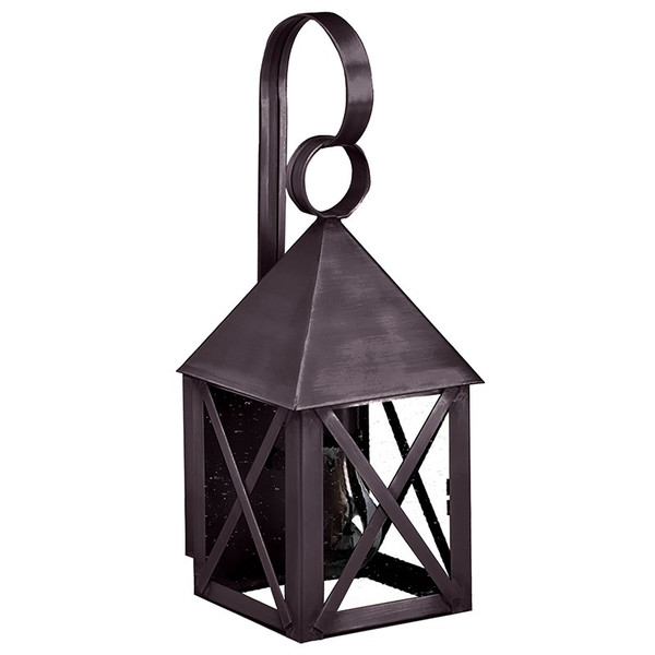 Northeast Lantern - 7011-DB-MED-CSG - One Light Wall Mount - York - Dark Brass