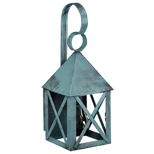 Northeast Lantern - 7011-VG-MED-CSG - One Light Wall Mount - York - Verdi Gris