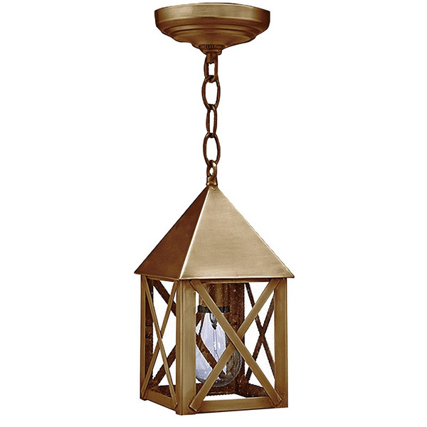 Northeast Lantern - 7012-AB-MED-SMG - One Light Hanging Lantern - York - Antique Brass