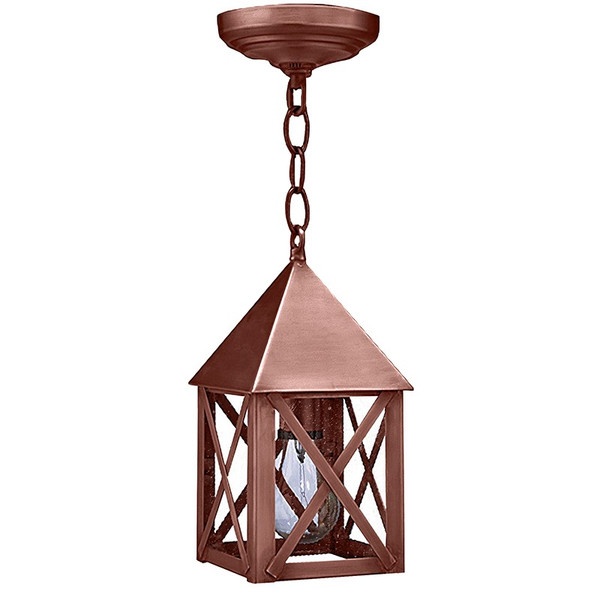 Northeast Lantern - 7012-AC-MED-SMG - One Light Hanging Lantern - York - Antique Copper