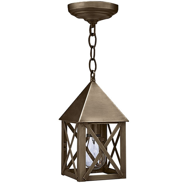 Northeast Lantern - 7012-DAB-MED-CLR - One Light Hanging Lantern - York - Dark Antique Brass