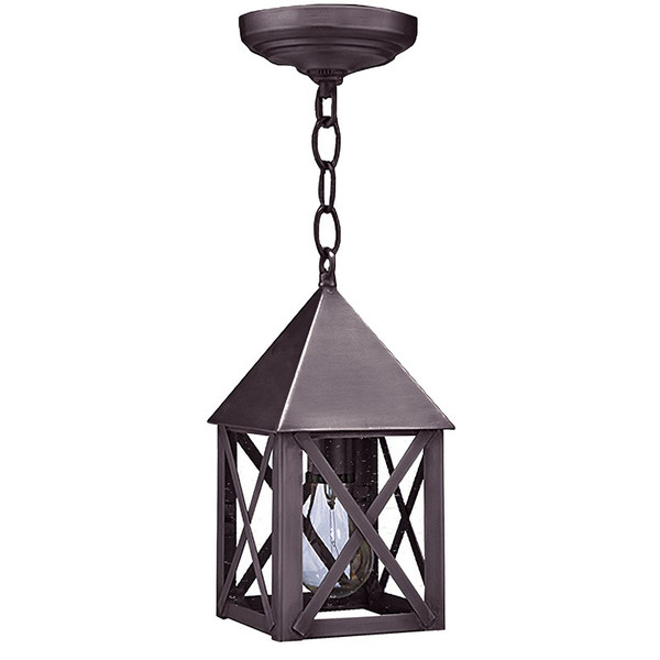Northeast Lantern - 7012-DB-MED-CSG - One Light Hanging Lantern - York - Dark Brass