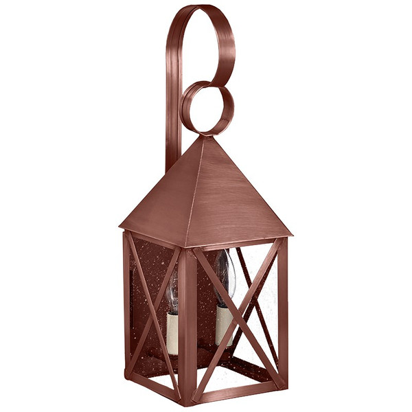 Northeast Lantern - 7031-AC-LT2-SMG - Two Light Wall Mount - York - Antique Copper