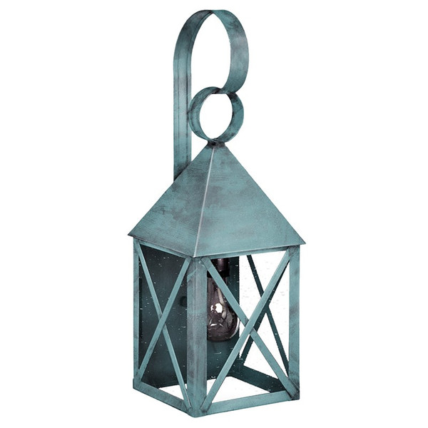 Northeast Lantern - 7031-VG-MED-CSG - One Light Wall Mount - York - Verdi Gris
