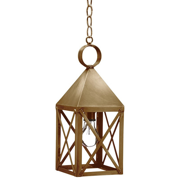 Northeast Lantern - 7032-AB-MED-CLR - One Light Hanging Lantern - York - Antique Brass
