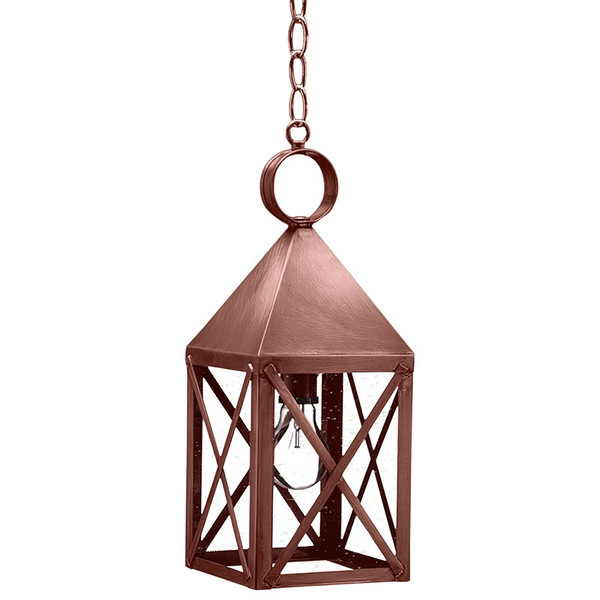 Northeast Lantern - 7032-AC-MED-CSG - One Light Hanging Lantern - York - Antique Copper
