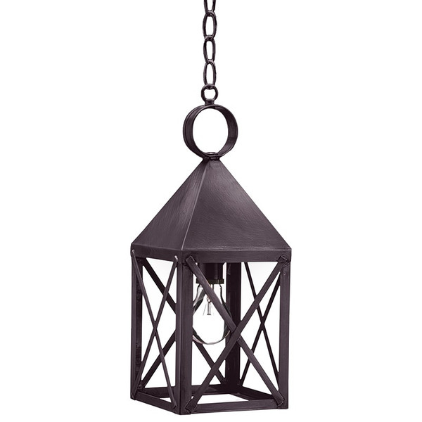 Northeast Lantern - 7032-DB-MED-CLR - One Light Hanging Lantern - York - Dark Brass