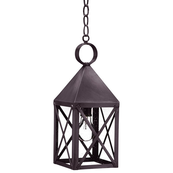 Northeast Lantern - 7032-DB-MED-CSG - One Light Hanging Lantern - York - Dark Brass
