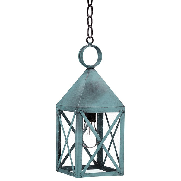 Northeast Lantern - 7032-VG-MED-SMG - One Light Hanging Lantern - York - Verdi Gris