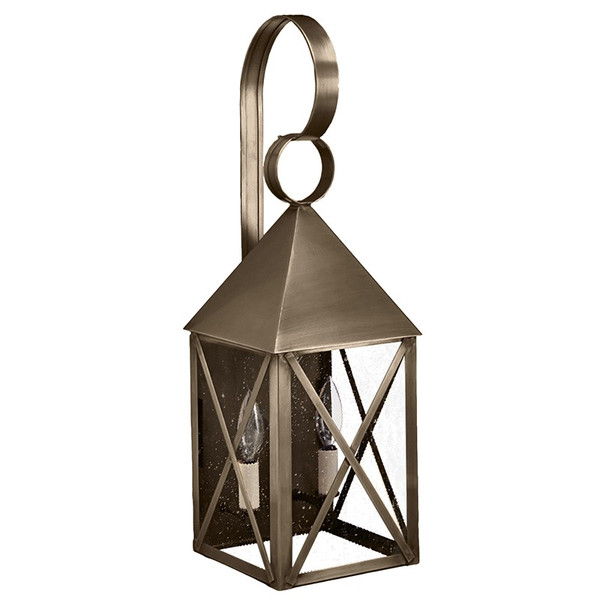 Northeast Lantern - 7041-DAB-LT2-SMG - Two Light Wall Mount - York - Dark Antique Brass