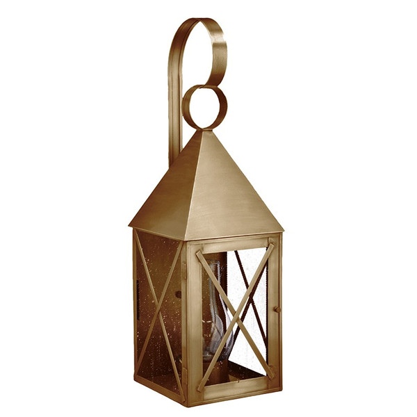Northeast Lantern - 7051-AB-CIM-SMG - One Light Wall Mount - York - Antique Brass