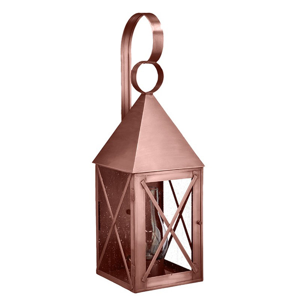 Northeast Lantern - 7051-AC-CIM-SMG - One Light Wall Mount - York - Antique Copper