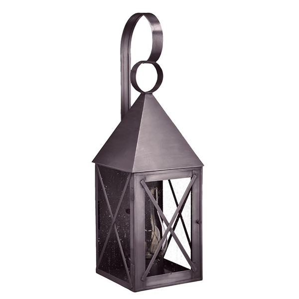 Northeast Lantern - 7051-DB-CIM-SMG - One Light Wall Mount - York - Dark Brass