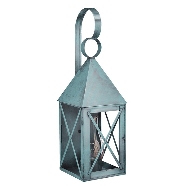Northeast Lantern - 7051-VG-CIM-CLR - One Light Wall Mount - York - Verdi Gris