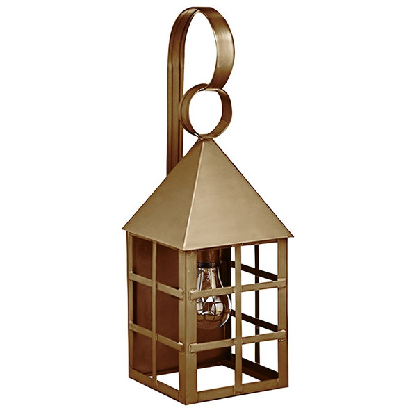 Northeast Lantern - 7131-AB-MED-CLR - One Light Wall Mount - York - Antique Brass