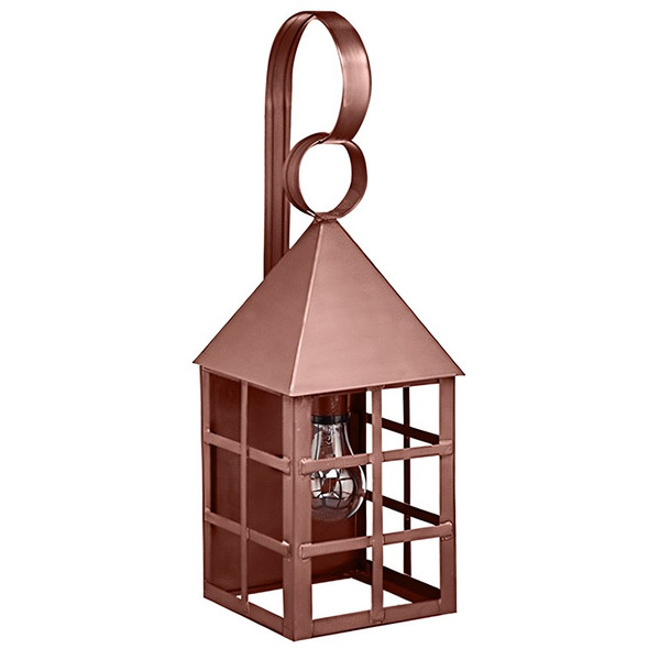 Northeast Lantern - 7131-AC-MED-CLR - One Light Wall Mount - York - Antique Copper