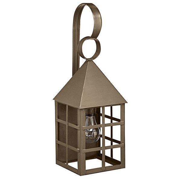 Northeast Lantern - 7131-DAB-MED-CLR - One Light Wall Mount - York - Dark Antique Brass