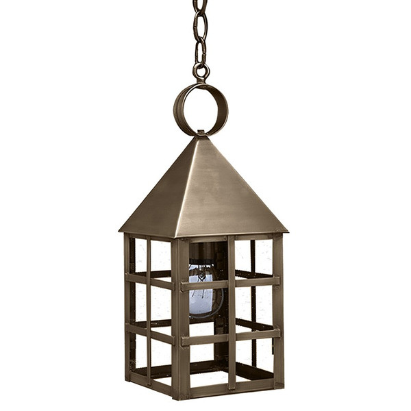 Northeast Lantern - 7132-DAB-MED-CSG - One Light Hanging Lantern - York - Dark Antique Brass
