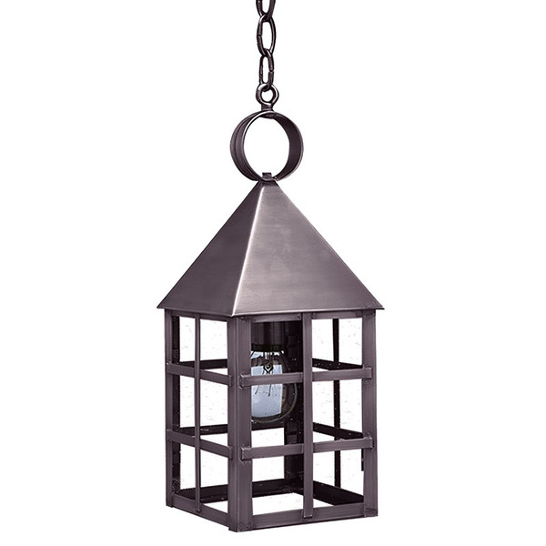 Northeast Lantern - 7132-DB-MED-CSG - One Light Hanging Lantern - York - Dark Brass
