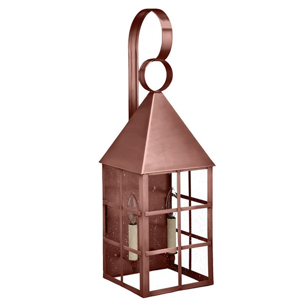 Northeast Lantern - 7141-AC-LT2-SMG - Two Light Wall Mount - York - Antique Copper
