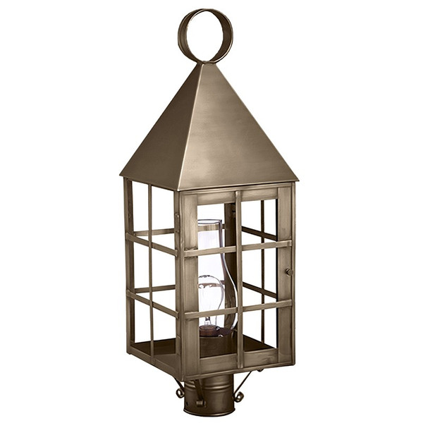 Northeast Lantern - 7153-DAB-CIM-CLR - One Light Post Mount - York - Dark Antique Brass