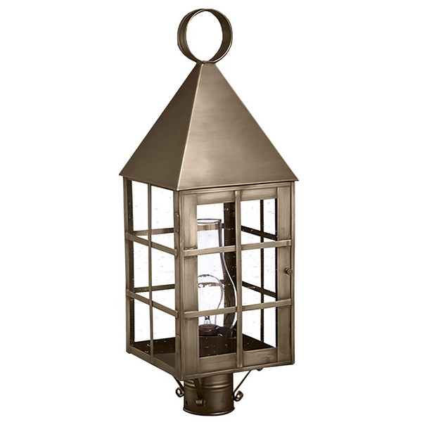 Northeast Lantern - 7153-DAB-CIM-CSG - One Light Post Mount - York - Dark Antique Brass