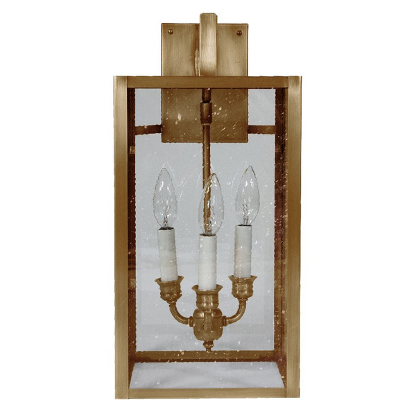 Northeast Lantern - 7527-AB-LT3-SMG - Three Light Wall Mount - Midtown - Antique Brass