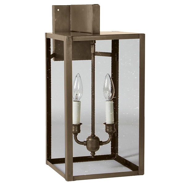 Northeast Lantern - 7527-DAB-LT2-CSG - Two Light Wall Mount - Midtown - Dark Antique Brass