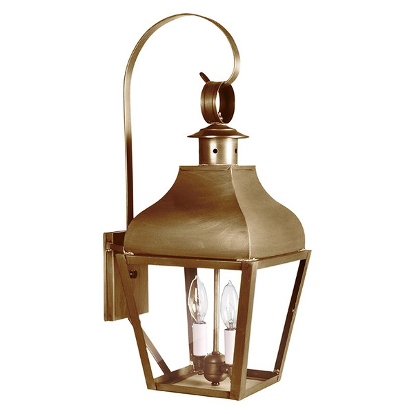 Northeast Lantern - 7637-AB-LT2-CLR - Two Light Wall Mount - Stanfield - Antique Brass
