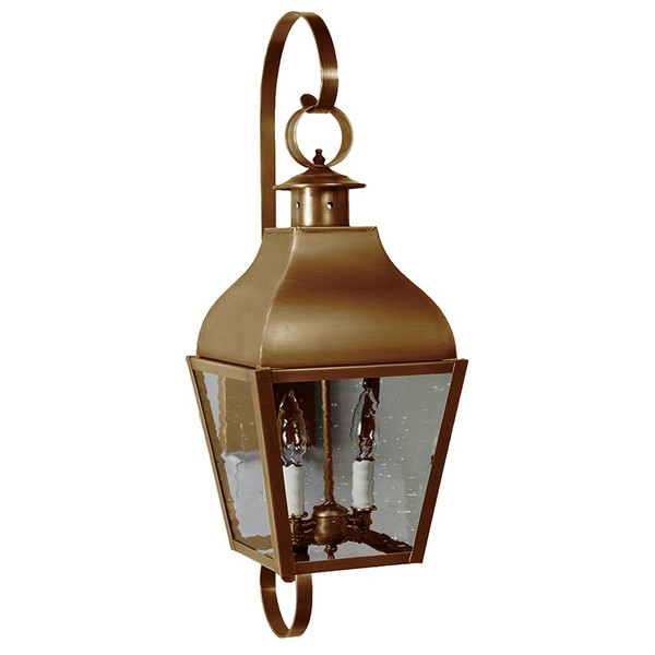 Northeast Lantern - 7638-AB-LT2-CSG - Two Light Wall Mount - Stanfield - Antique Brass