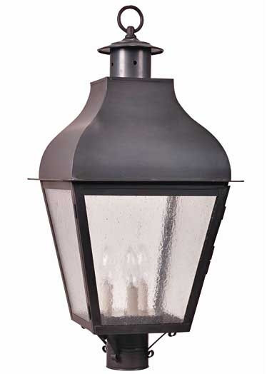 Northeast Lantern - 7653-DB-LT3-SMG - Three Light Post Mount - Stanfield - Dark Brass