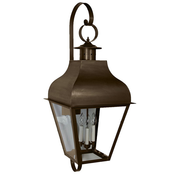 Northeast Lantern - 7658-DAB-LT3-CLR - Three Light Wall Mount - Stanfield - Dark Antique Brass