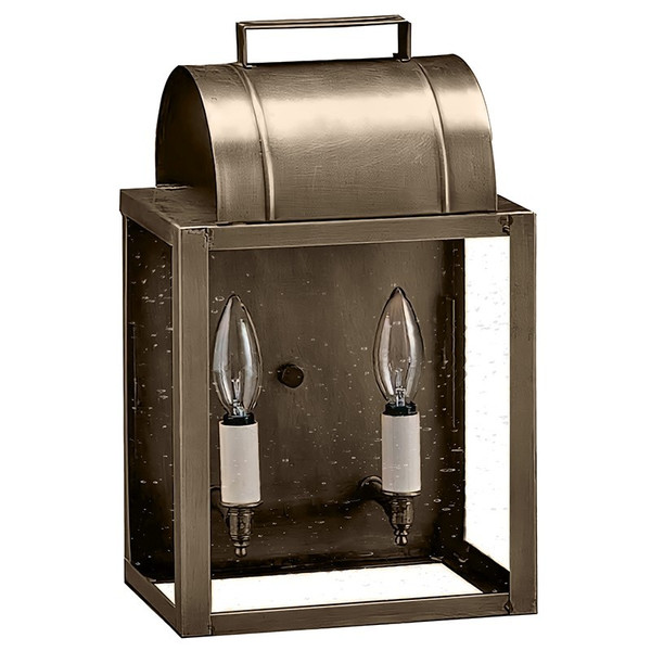 Northeast Lantern - 8021-DAB-LT2-CSG - Two Light Wall Mount - Livery - Dark Antique Brass