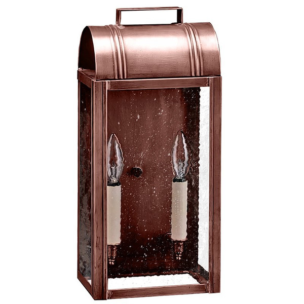Northeast Lantern - 8031-AC-LT2-SMG - Two Light Wall Mount - Livery - Antique Copper