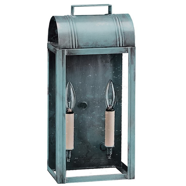 Northeast Lantern - 8031-VG-LT2-CSG - Two Light Wall Mount - Livery - Verdi Gris