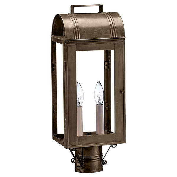 Northeast Lantern - 8033-DAB-LT2-CLR - Two Light Post Mount - Livery - Dark Antique Brass