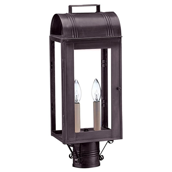 Northeast Lantern - 8033-DB-LT2-CLR - Two Light Post Mount - Livery - Dark Brass