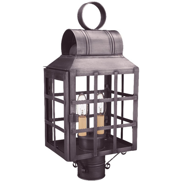 Northeast Lantern - 8133-DB-LT2-CLR - Two Light Post Mount - Lynn - Dark Brass