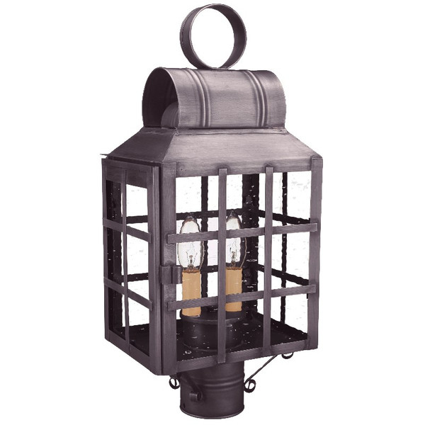 Northeast Lantern - 8133-DB-LT2-CSG - Two Light Post Mount - Lynn - Dark Brass