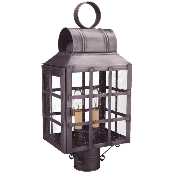 Northeast Lantern - 8133-DB-LT2-SMG - Two Light Post Mount - Lynn - Dark Brass