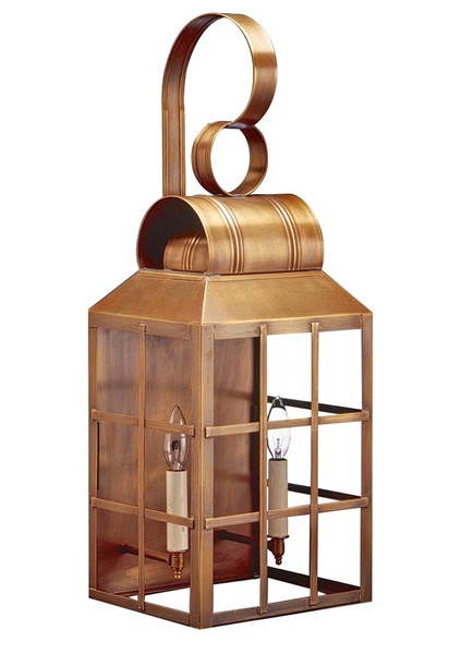 Northeast Lantern - 8141-AB-LT2-CLR - Two Light Wall Mount - Lynn - Antique Brass