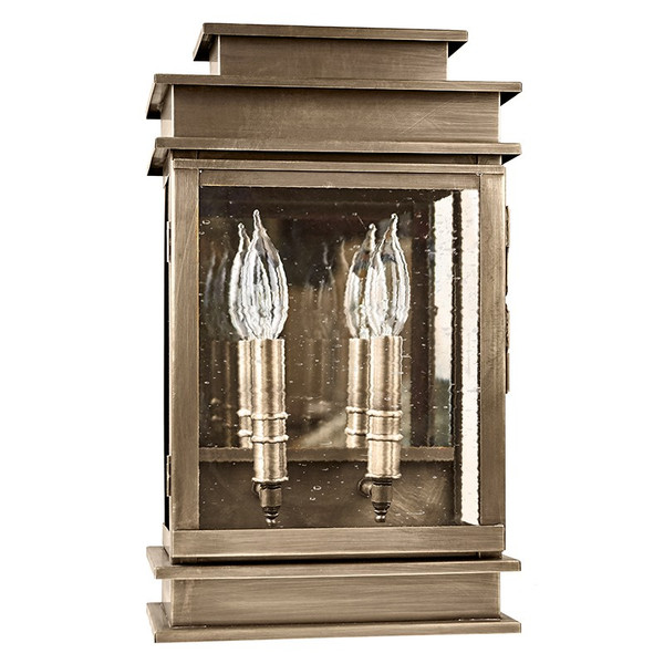 Northeast Lantern - 8811-DAB-LT2-CSG-PM - Two Light Wall Mount - Empire - Dark Antique Brass