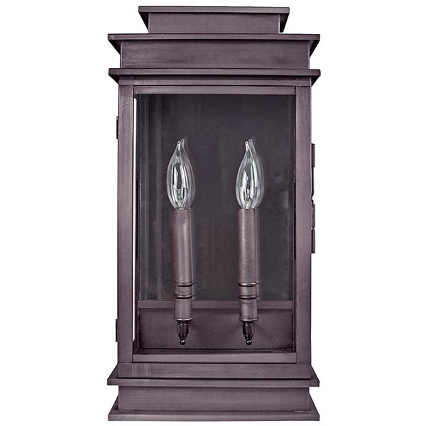Northeast Lantern - 8831-DB-LT2-CLR-PM - Two Light Wall Mount - Empire - Dark Brass